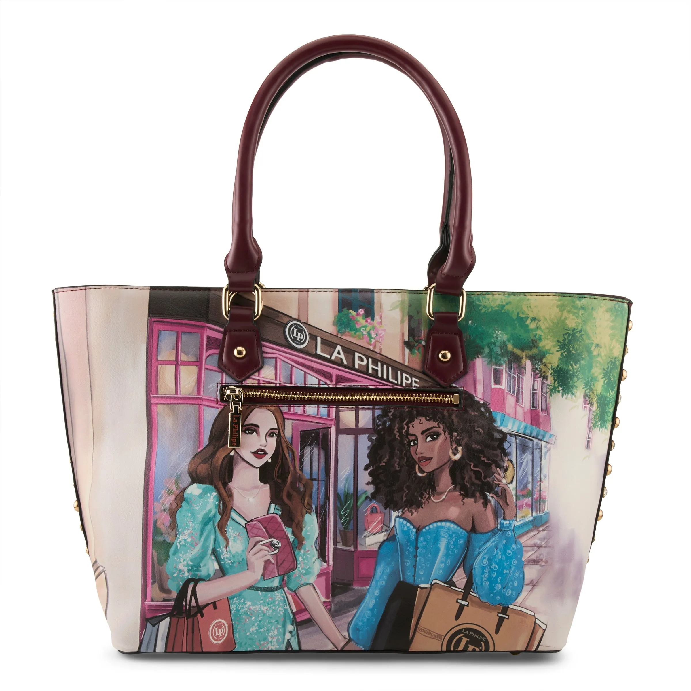 LA PHILIPE LP1021-5 SHOPPING IN THE CITY HANDBAG-TOTE