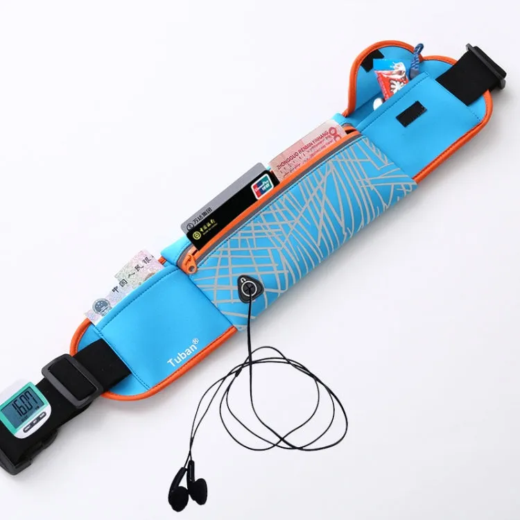 Large Capacity Outdoor Sports Jogging Gym Waist Pack(Blue)