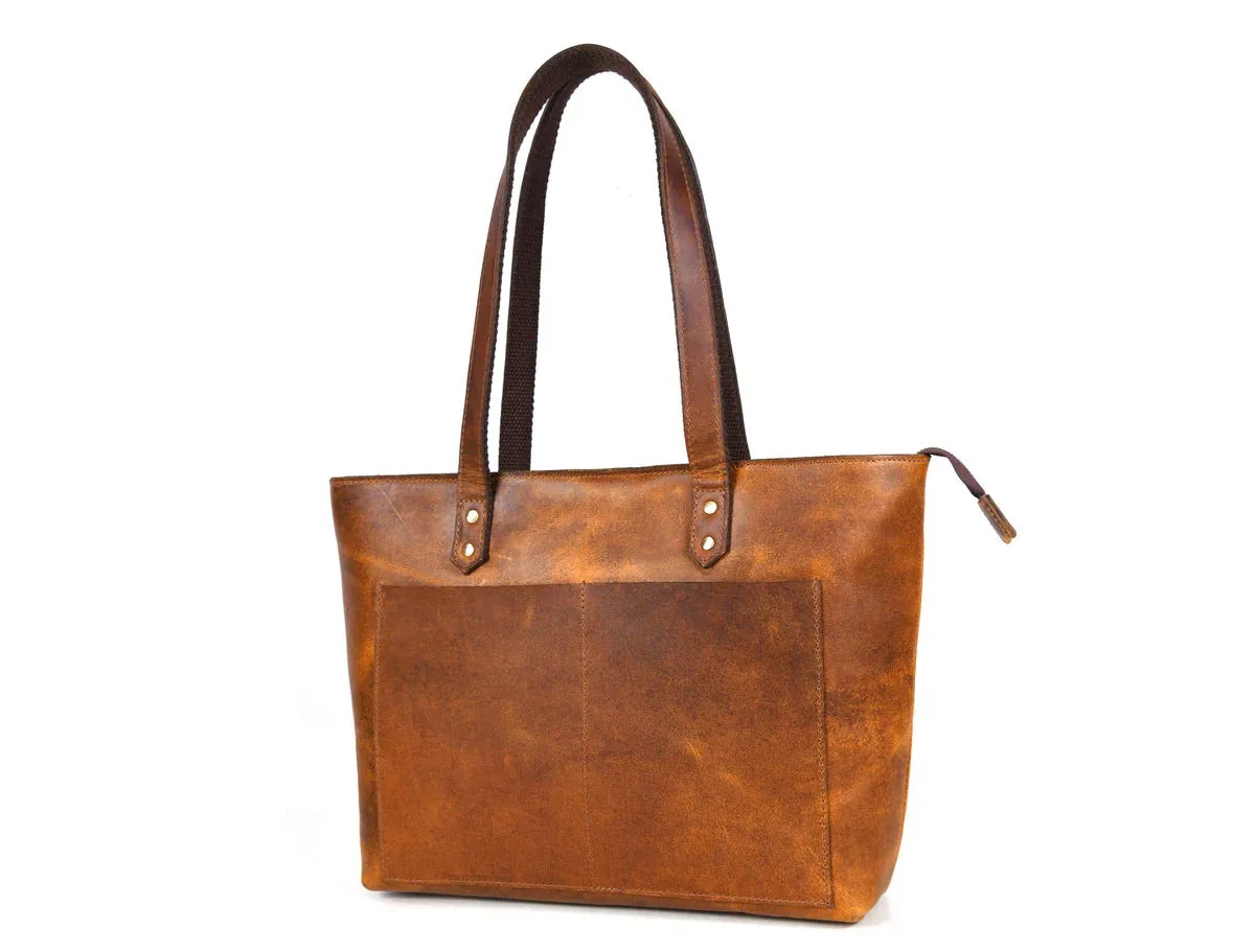 Leather Myra Tote Bag