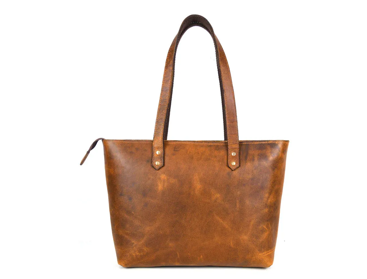 Leather Myra Tote Bag