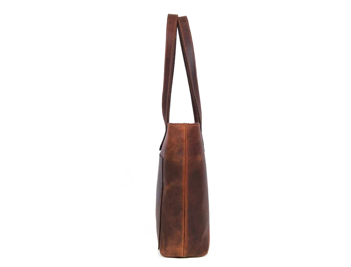 Leather Myra Tote Bag