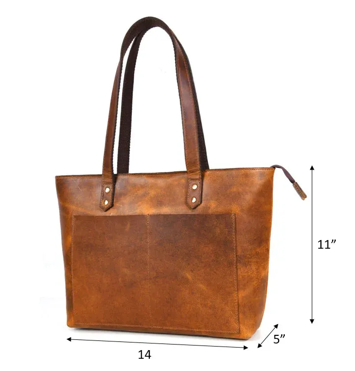 Leather Myra Tote Bag