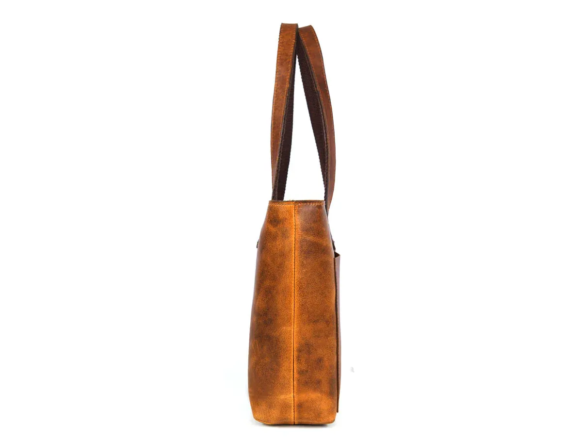 Leather Myra Tote Bag