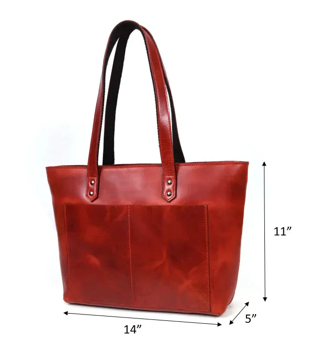 Leather Myra Tote Bag