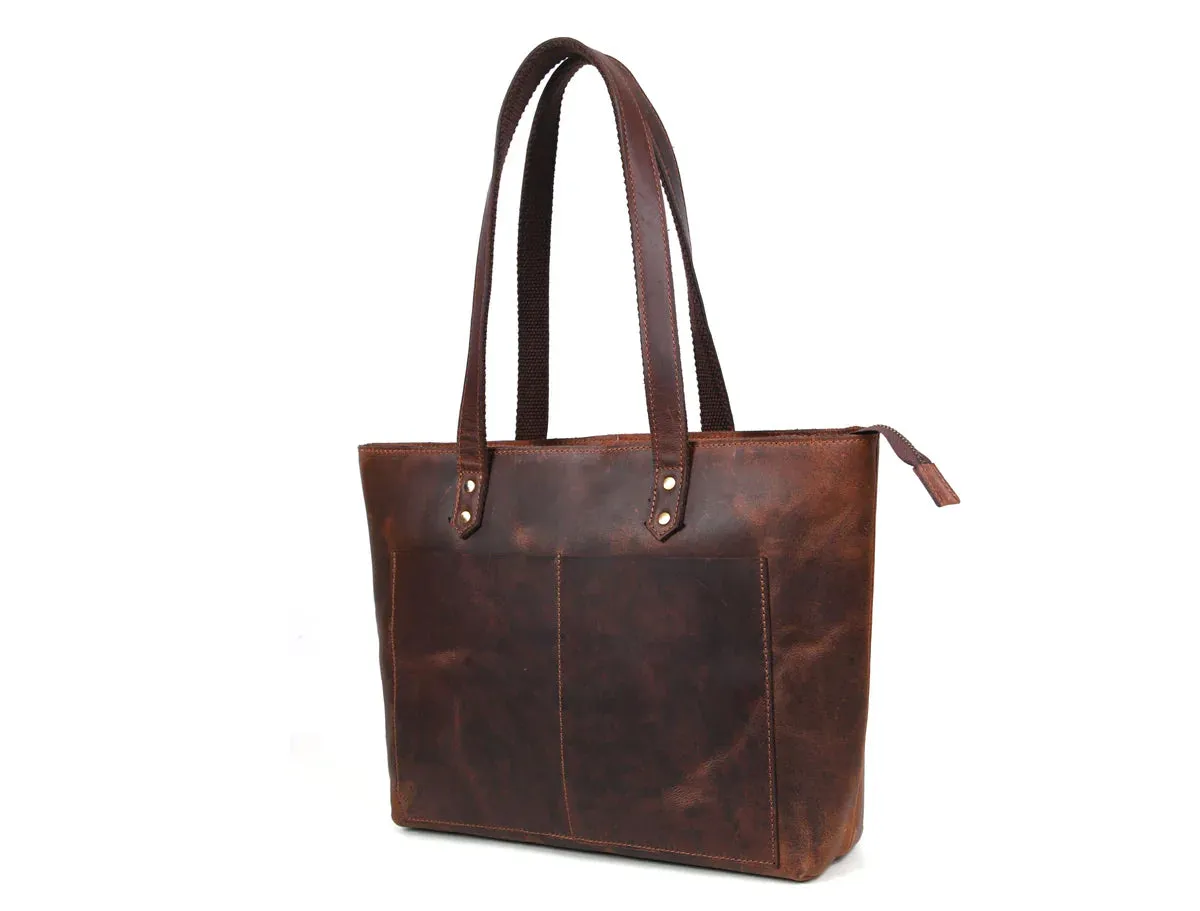 Leather Myra Tote Bag