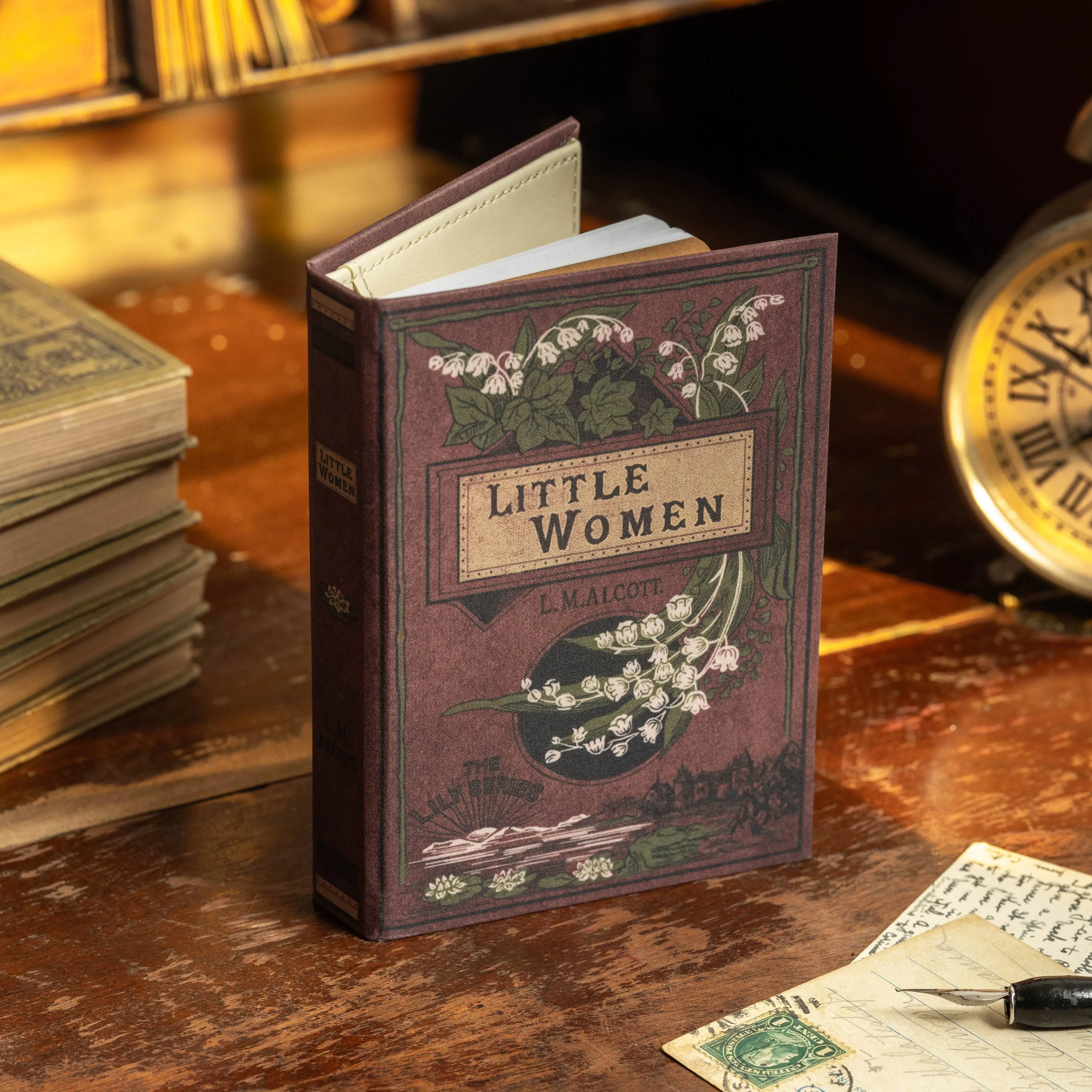 Little Women {Crimson} Passport/Notebook Wallet | Louisa May Alcott 1868