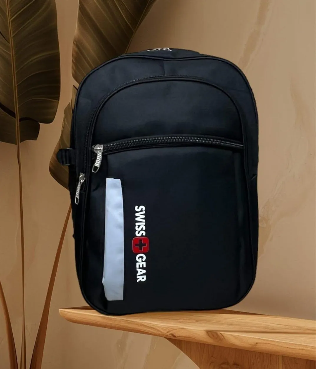 Logo print school bag