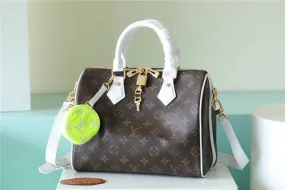 LV Speedy Bandoulière Bag 25 Classic Monogram Canvas For Women Brown 9.8in/25cm LV M20754