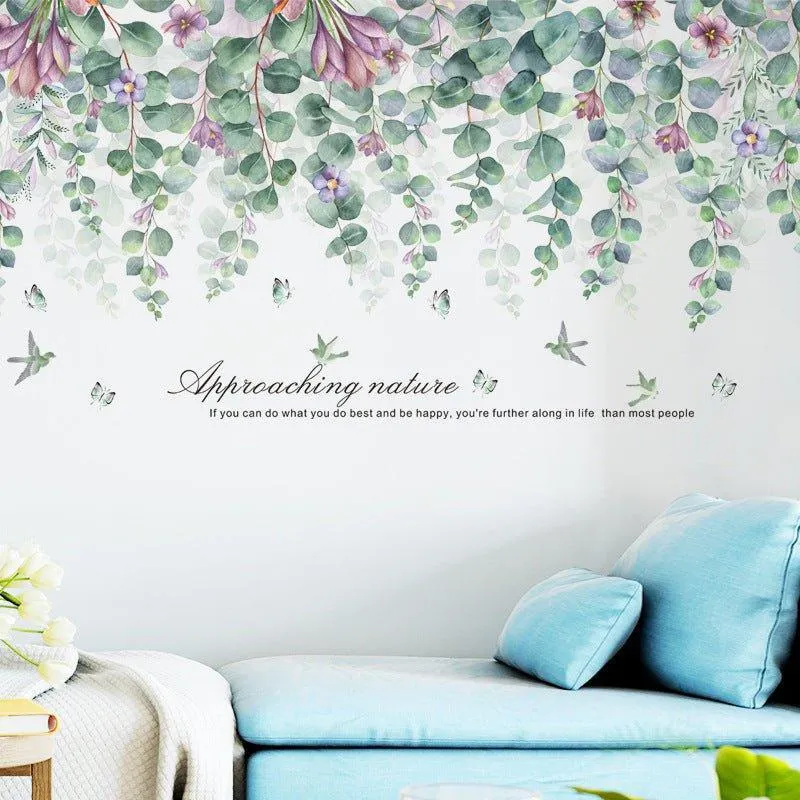 Majestic Colourful Leaves Wall Stickers