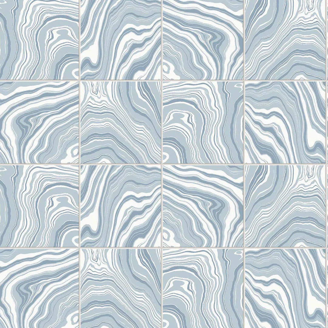 Marbled Tile Peel-and-Stick Luxe Haven Wallpaper