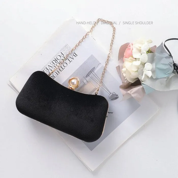 Megan Velvet Clutch Bag