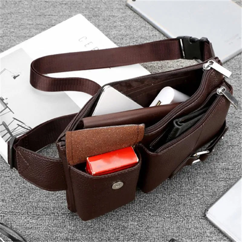 Men's Fashion Multi-function High-capacity Waist Bag Crossbody Bag