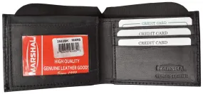 Mens Key ID Holder Soft Leather Bifold Wallet 2553