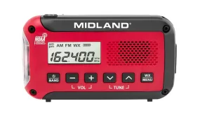 Midland E Ready Compact Emergency AM/FM Weather Radio