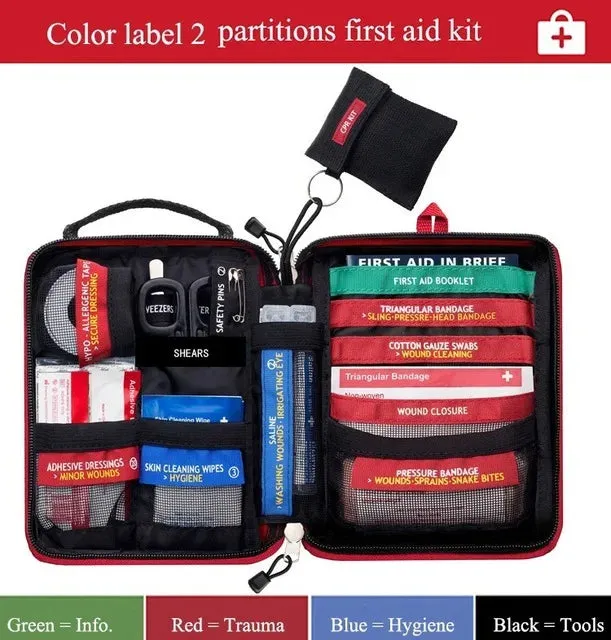 Mini First Aid Kits Gear Medical Trauma Kit Car Emergency Kits Lifeguard Rescue Equipment Survival Kit Military