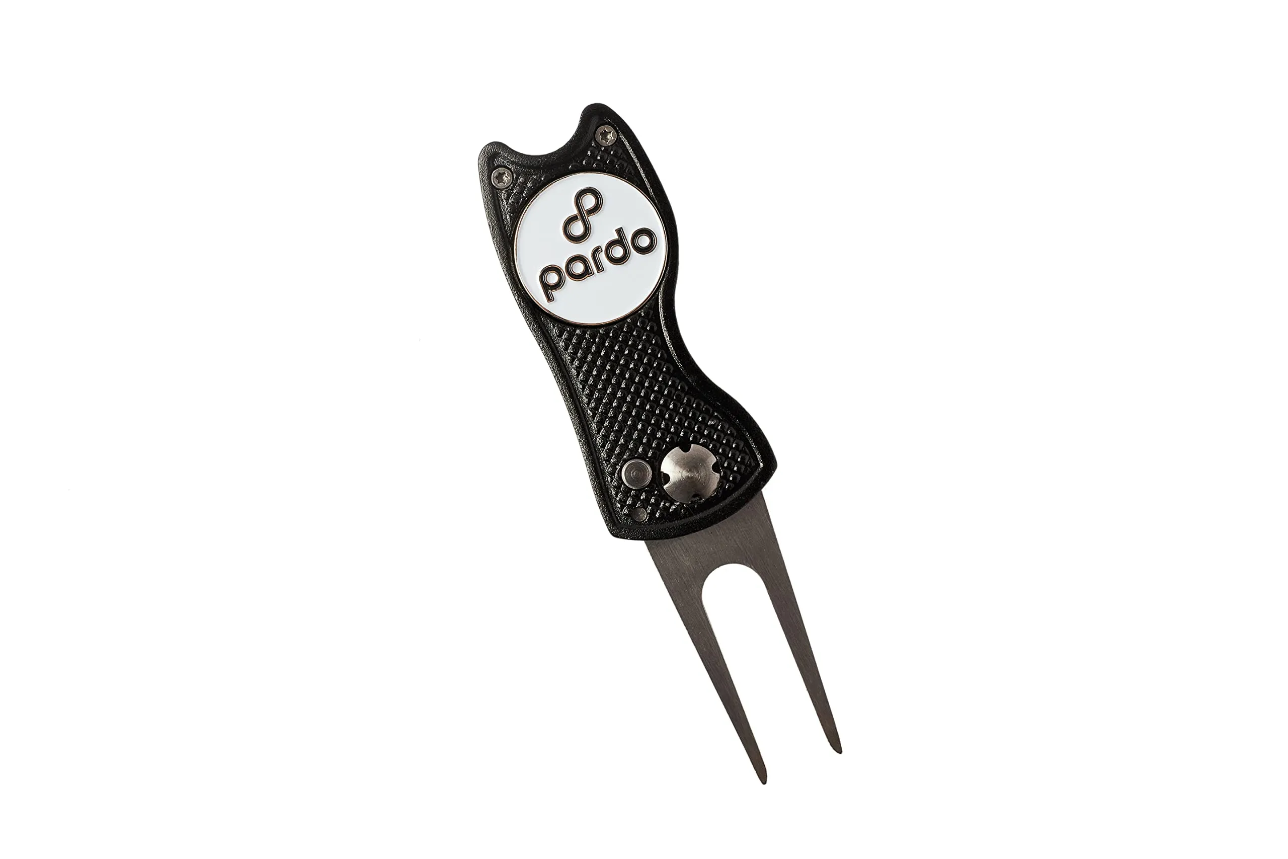 Pardo Divot Repair Tool, All-Metal Switchblade-Style - Golf Accessories 3-in-1 Tool (Divot