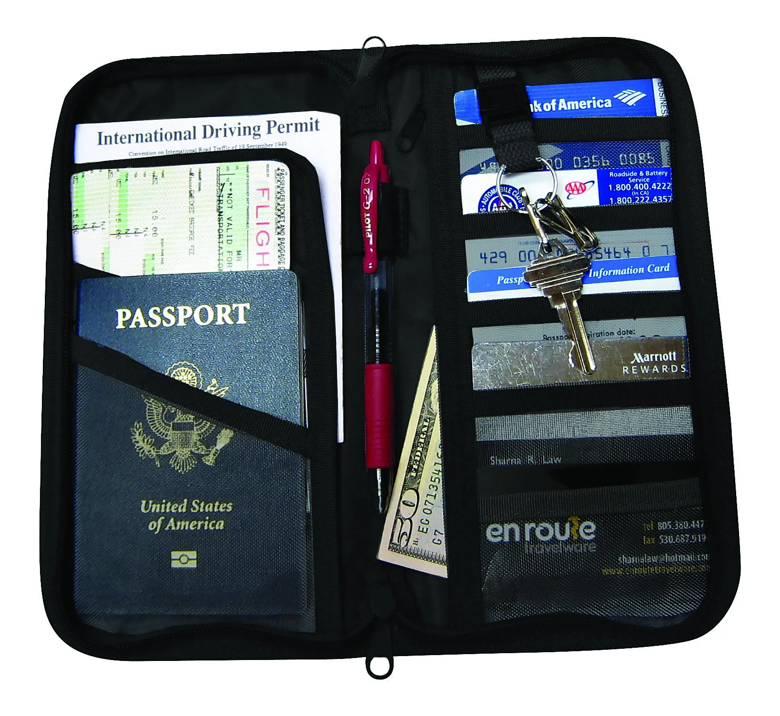 Passport and Document Holder (#170) Protects against electronic theft.