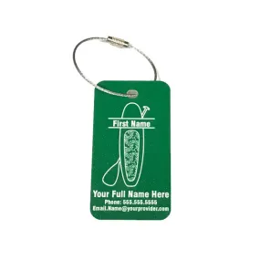 Personalized Paddle Board Luggage - Dry Bag Tag