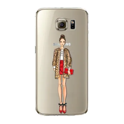 Phone Case for Samsung Galaxy S5 S6 S6Edge S6Edge  S7 S7edge Cover Soft Silicon Fashion Sexy Modern Lady Girl Mobile Phone Bag