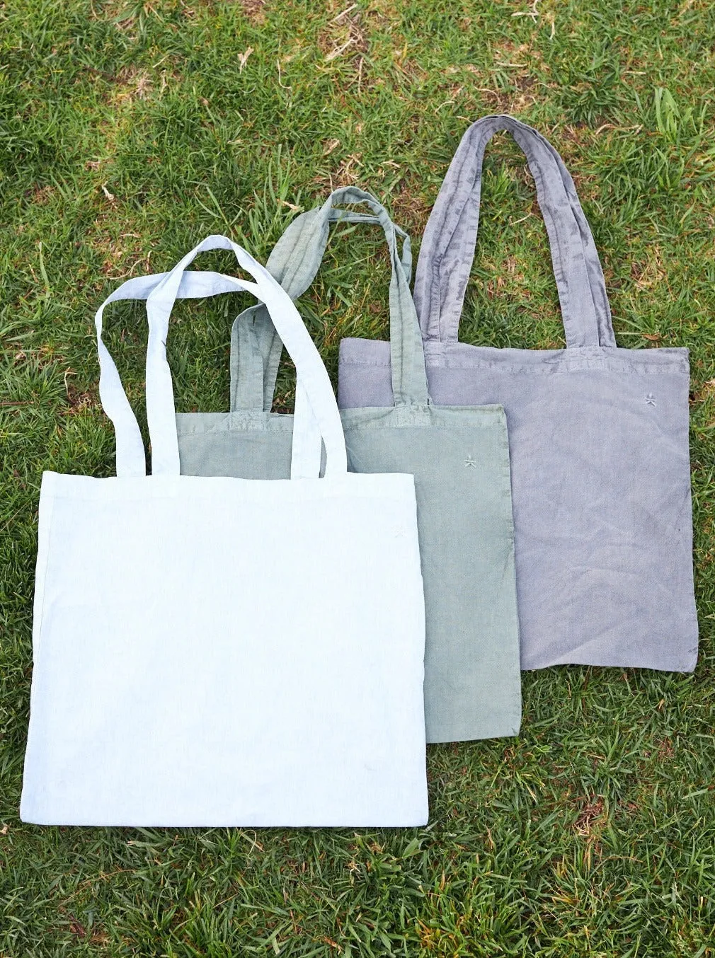 Pigment-Dyed Tote Bag - Sky