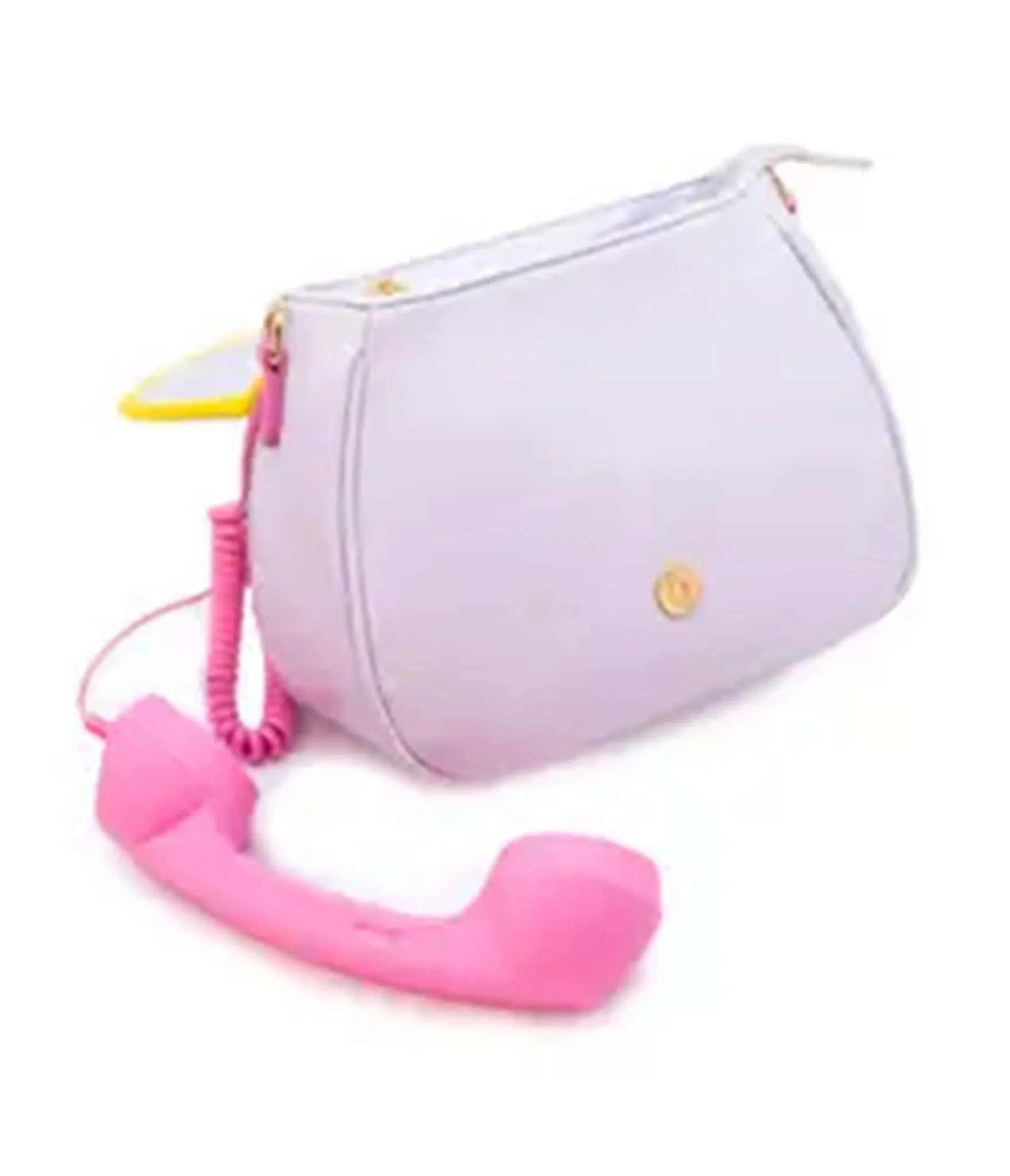 Pink & Green Ring Ring Phone Convertible Handbag