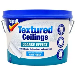 Polycell Textured Ceilings Coarse Finish White Matt Paint