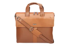 Premium Leather Laptop Bag  997426 (TAN)