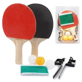 Quality Table Tennis Bat Racket 3 Table Tennis Balls Long Handle Ping Pong Paddle Racket Set With Bag Mounts Telescopic Grid