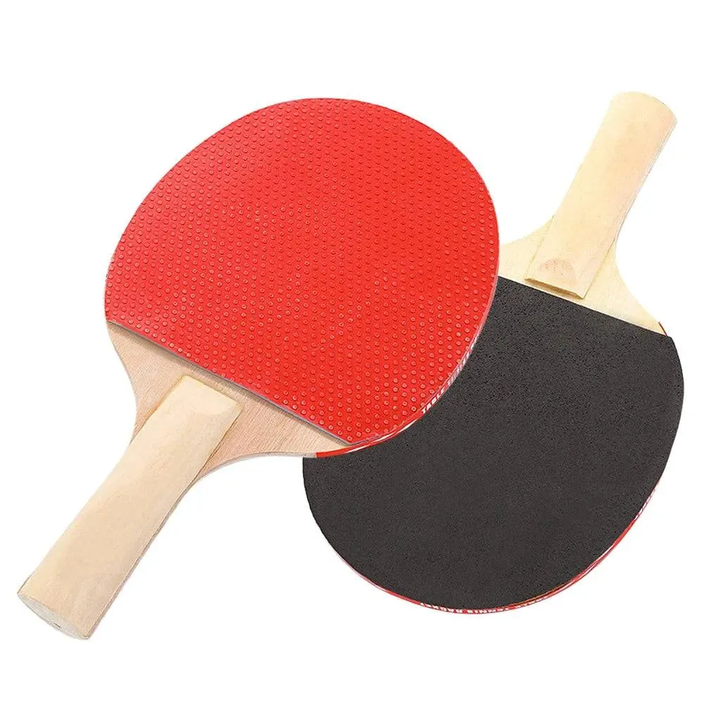 Quality Table Tennis Bat Racket 3 Table Tennis Balls Long Handle Ping Pong Paddle Racket Set With Bag Mounts Telescopic Grid