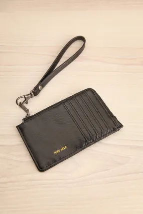 Quinn Black | Vegan Leather Card Wallet