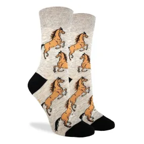 "Horses" Cotton Crew Socks by Good Luck Sock