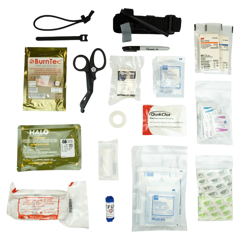 Refuge Medical Bear Minimum 2.0 Individual First Aid Kit (IFAK)