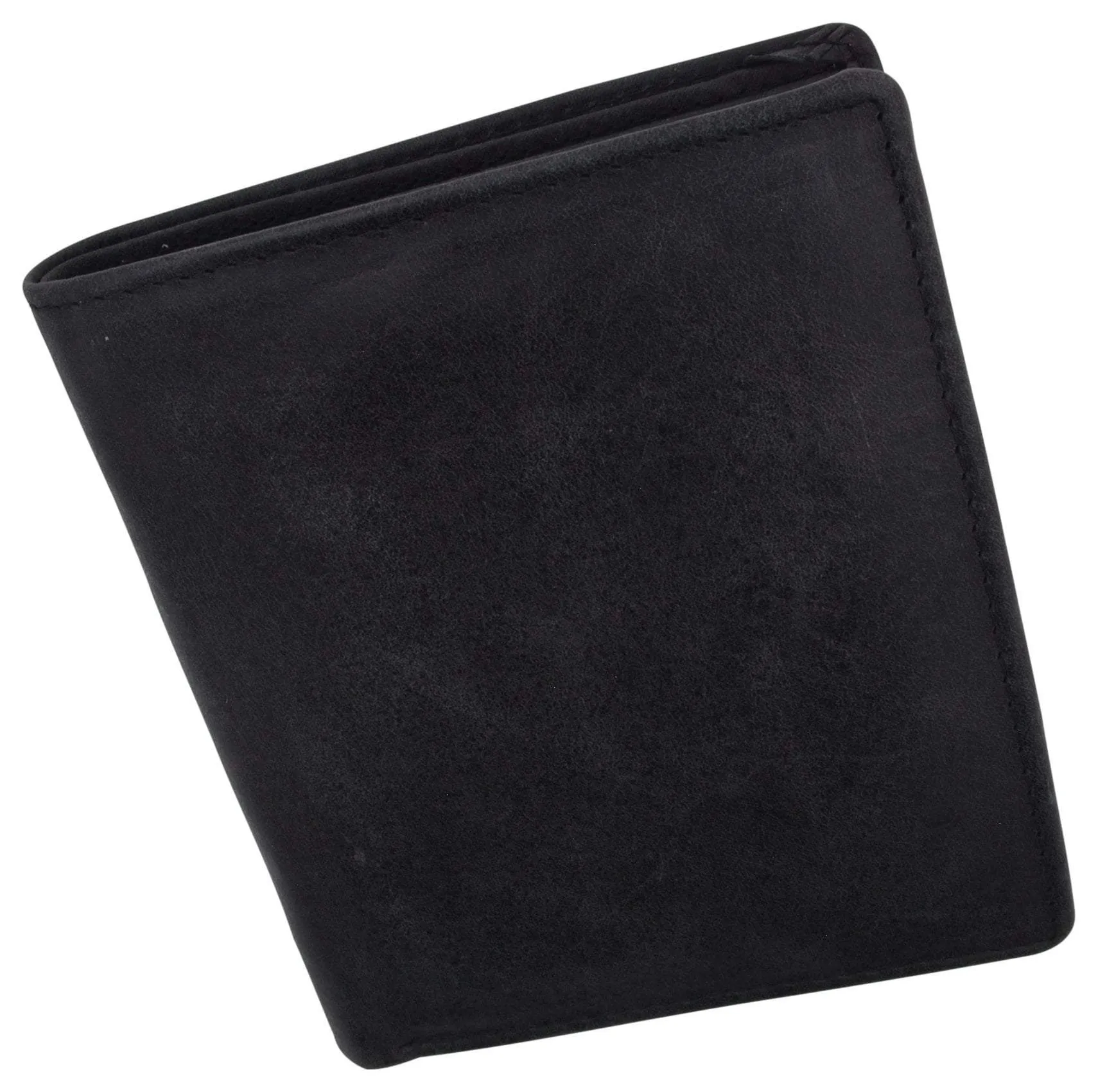 RFID Blocking Hunter Leather Bifold Slim Hipster Credit Card Double ID Wallet