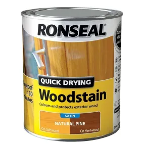 Ronseal Quick Dry Natural Pine Satin Woodstain