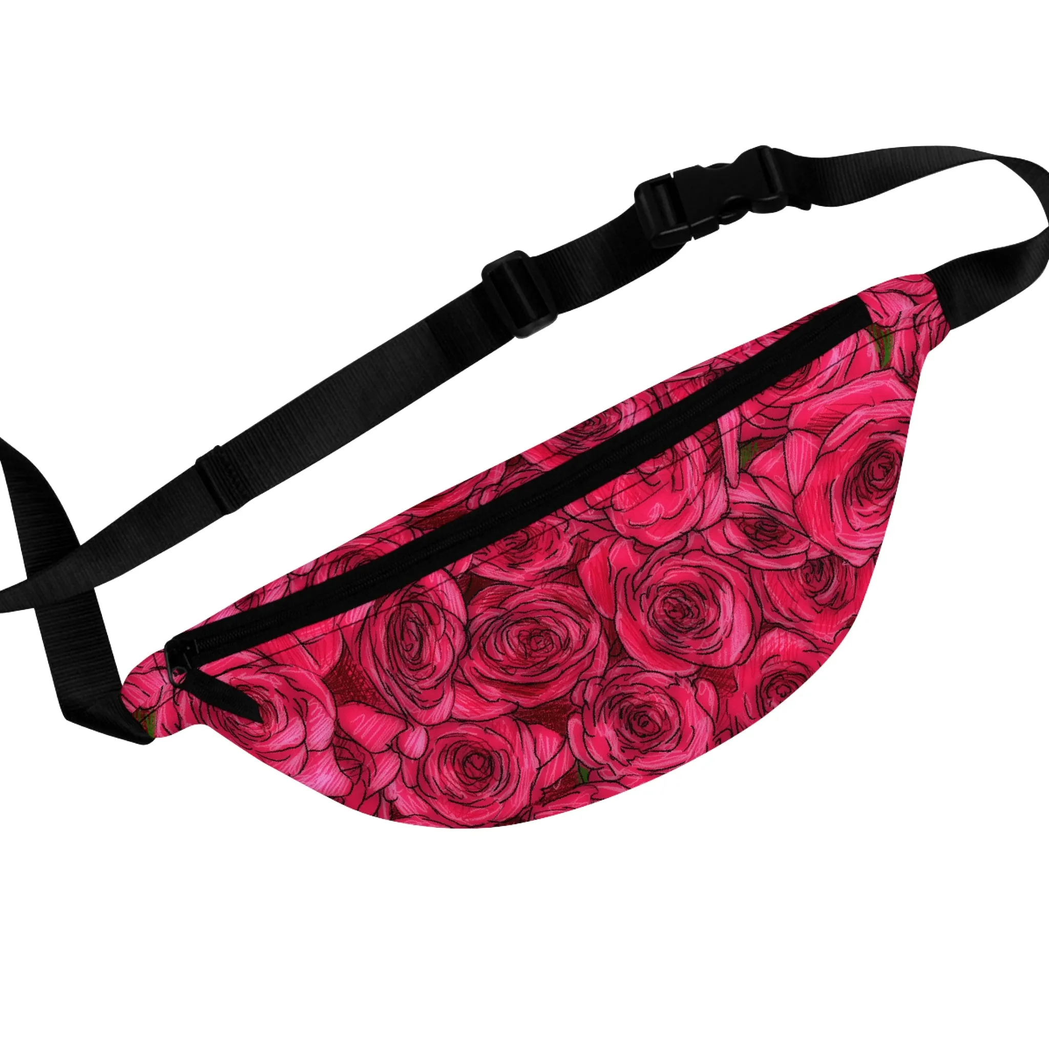 Rose Pattern Fanny Pack