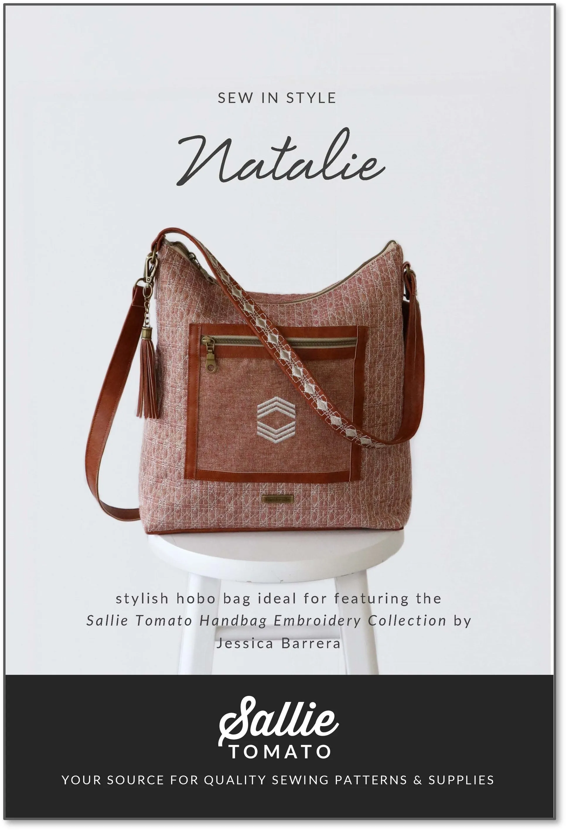 Sallie Tomato Handbag - Natalie Hobo Bag Pattern