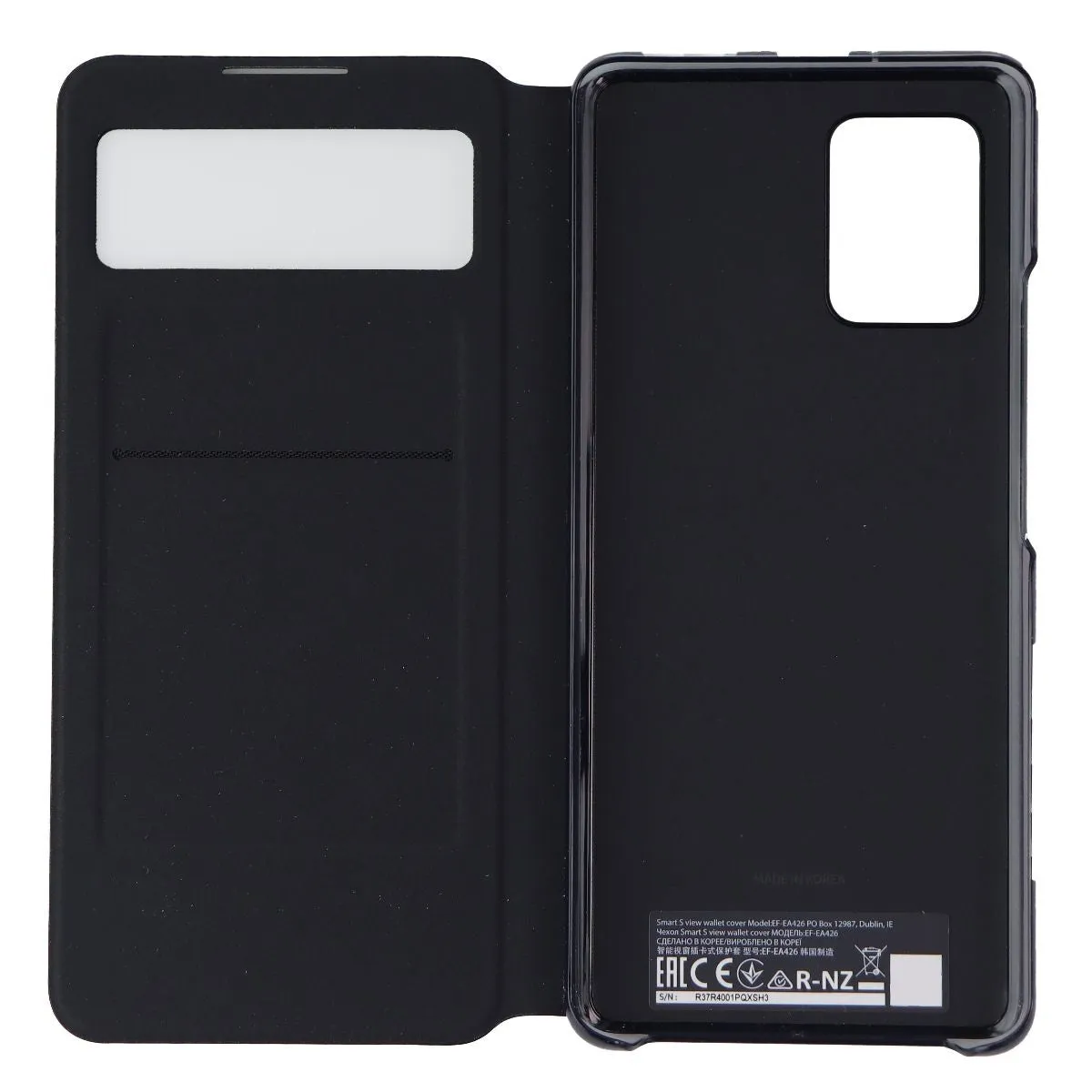 Samsung Smart S View Wallet Cover for Galaxy A42 5G - Black (EF-EA426PBEVZW)