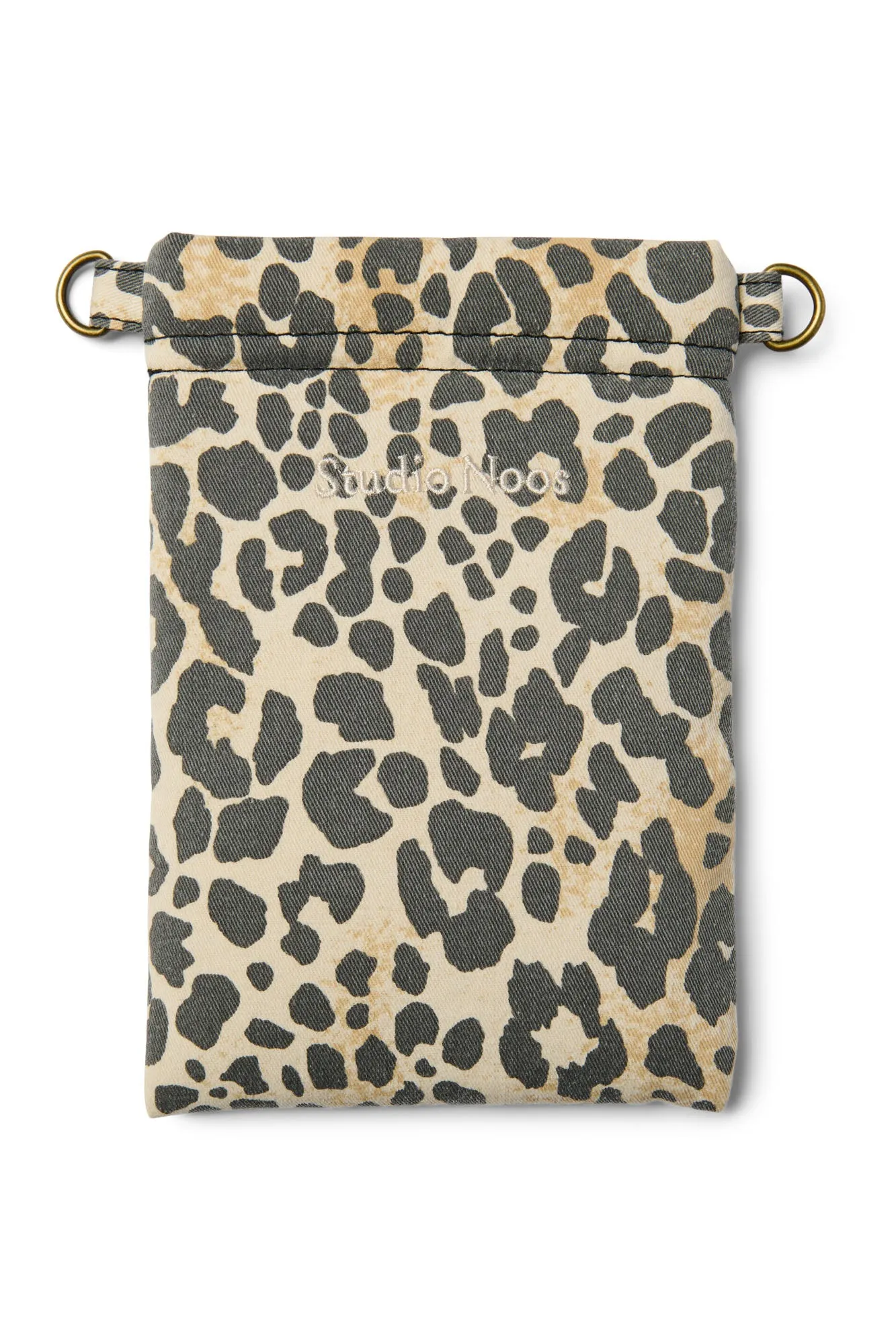 Soft Cotton Leopard Phone Bag