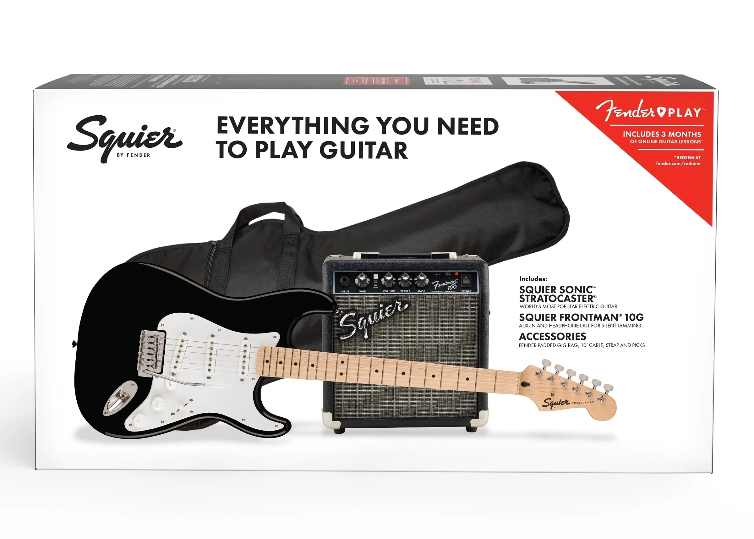 Squier Sonic Stratocaster Pack Black