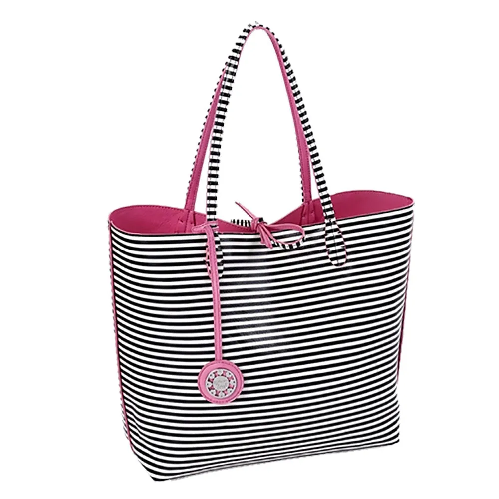 Sydney Love Serve It Up Pink Reversible Tennis Tote