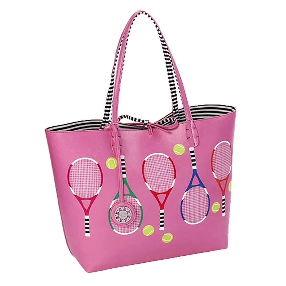 Sydney Love Serve It Up Pink Reversible Tennis Tote