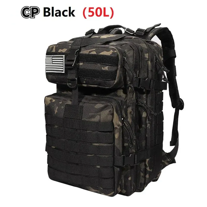 The Adventurer's Tactical Backpack - 50L Waterproof Hiking Pack