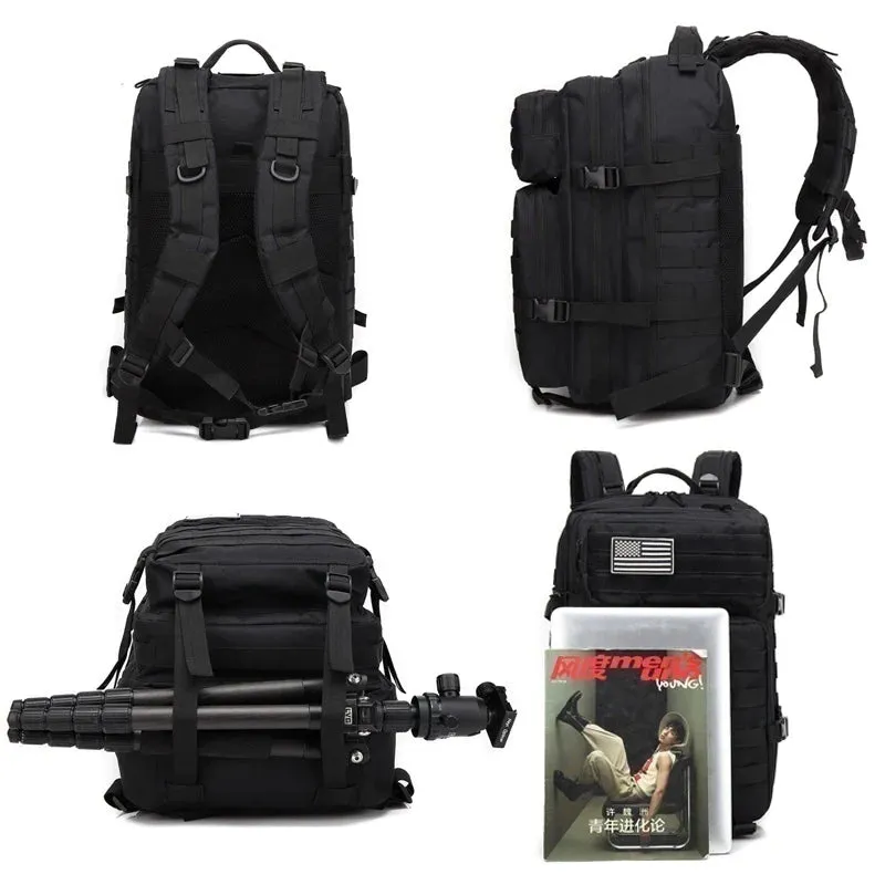 The Adventurer's Tactical Backpack - 50L Waterproof Hiking Pack