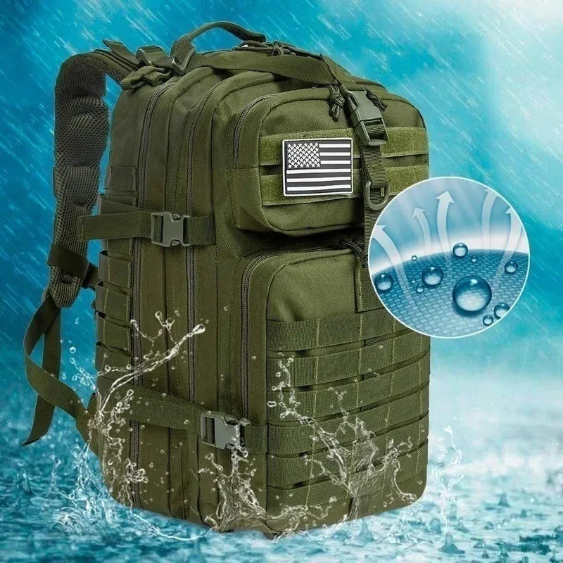 The Adventurer's Tactical Backpack - 50L Waterproof Hiking Pack