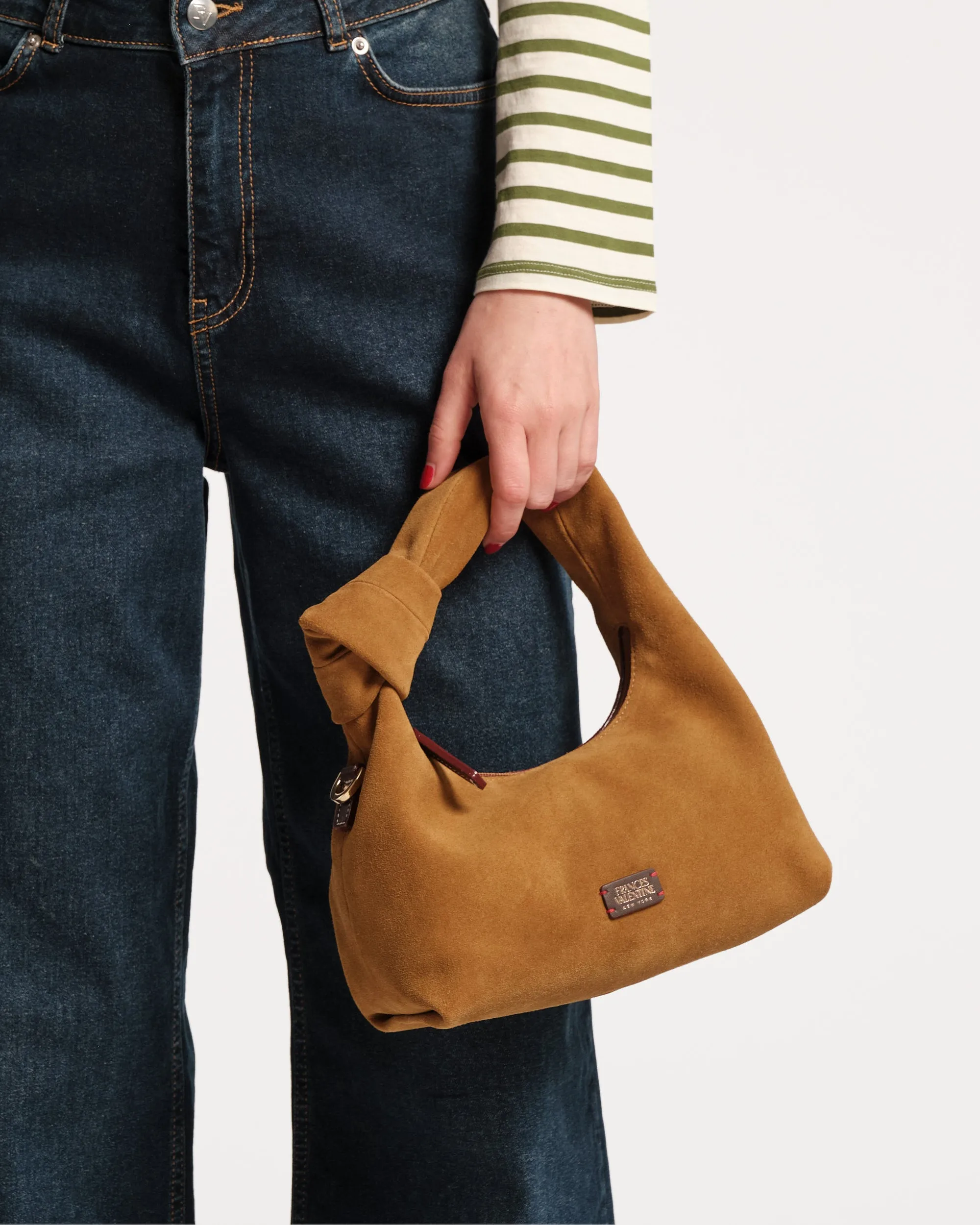 Tinsley Mini Suede Hobo Knot Bag