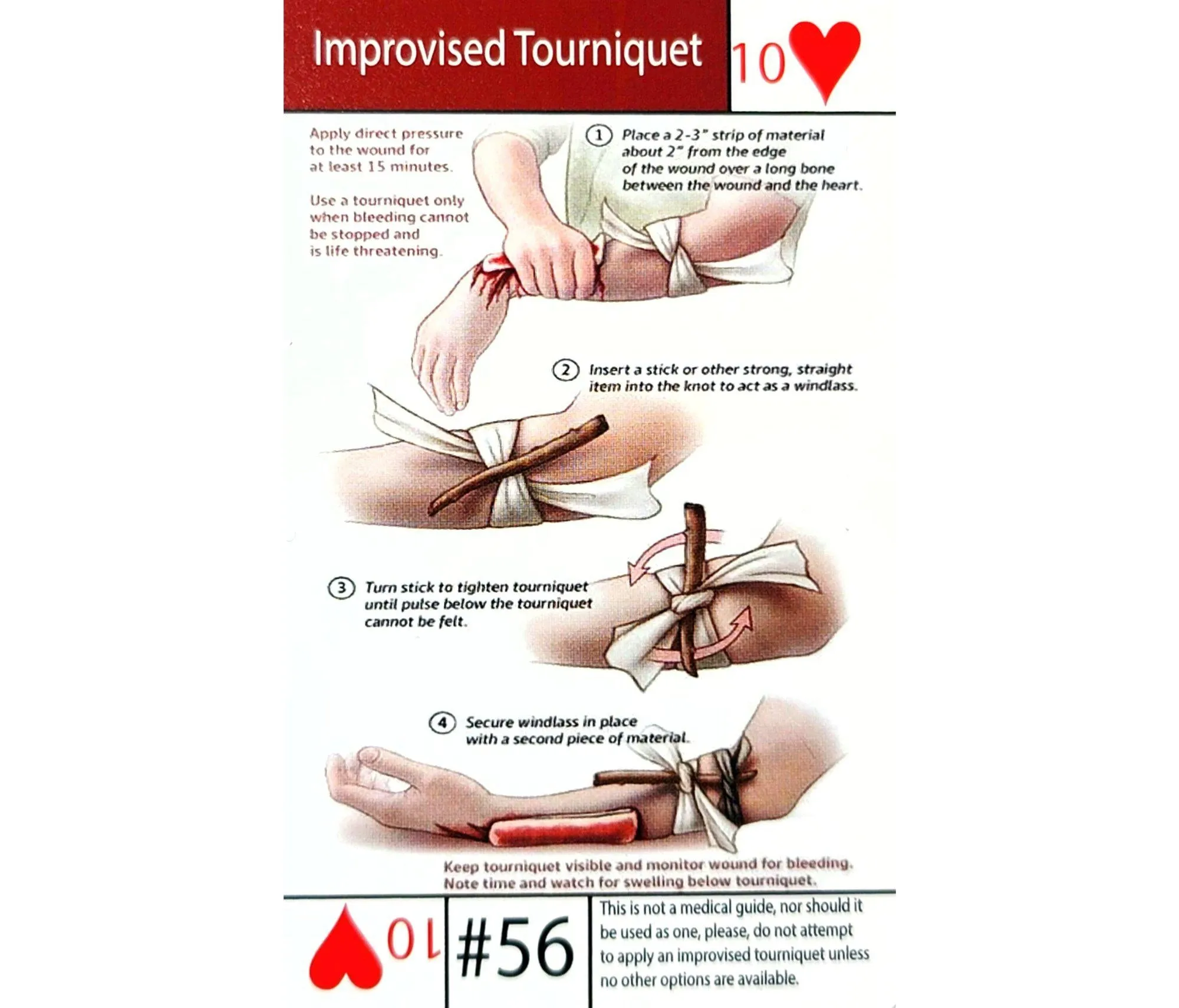 Tip Card #56 How to Apply a Tourniquet