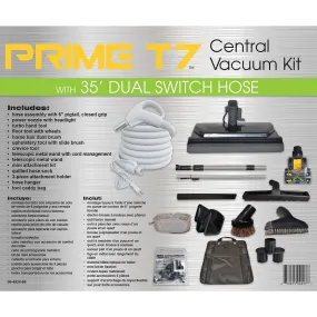 Titan Central Vac Kit Prime T7 35' with Power Head