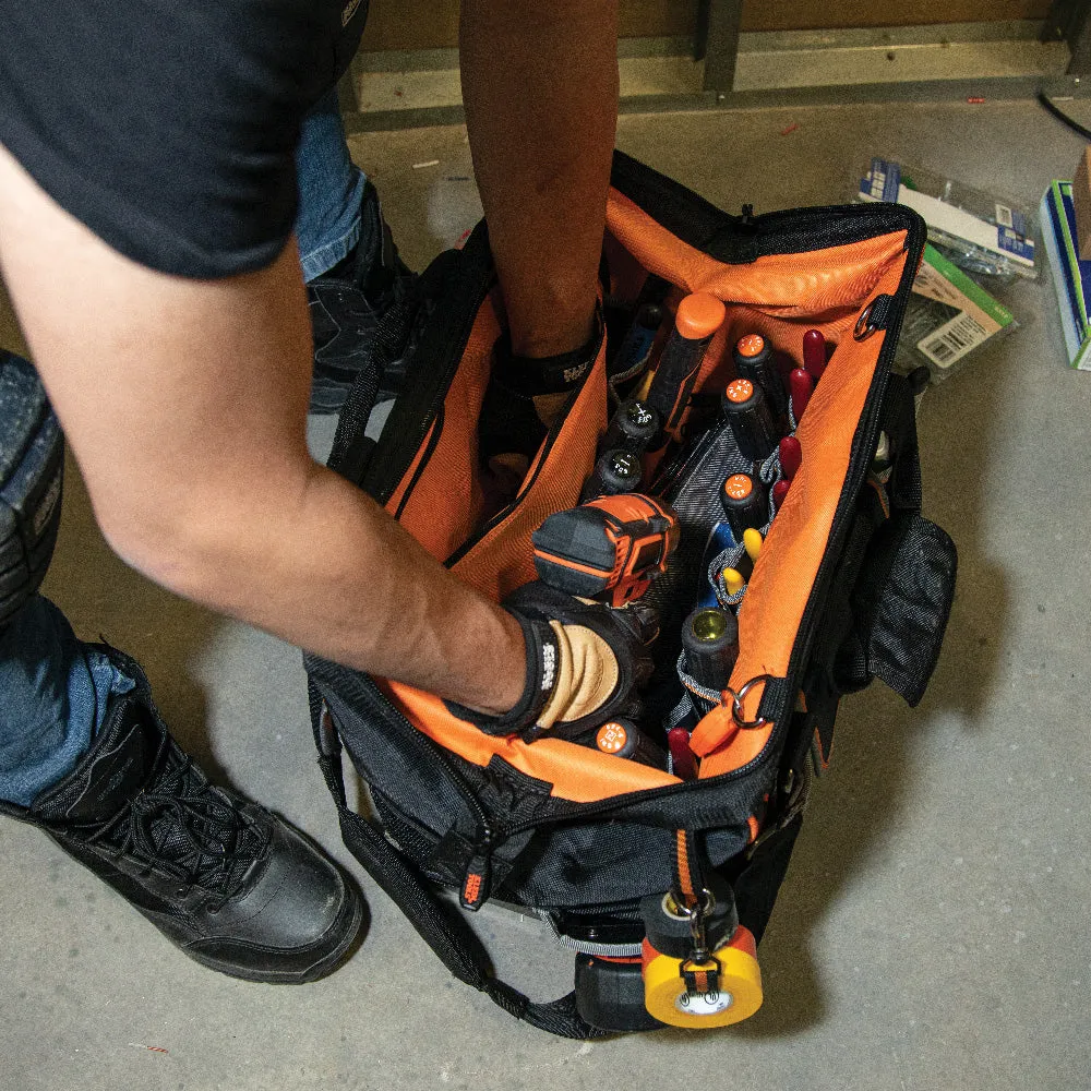 Tool Bag - Klein Tools Tradesman Pro™ 42 Pocket Wide-Open Tool Bag, 55469