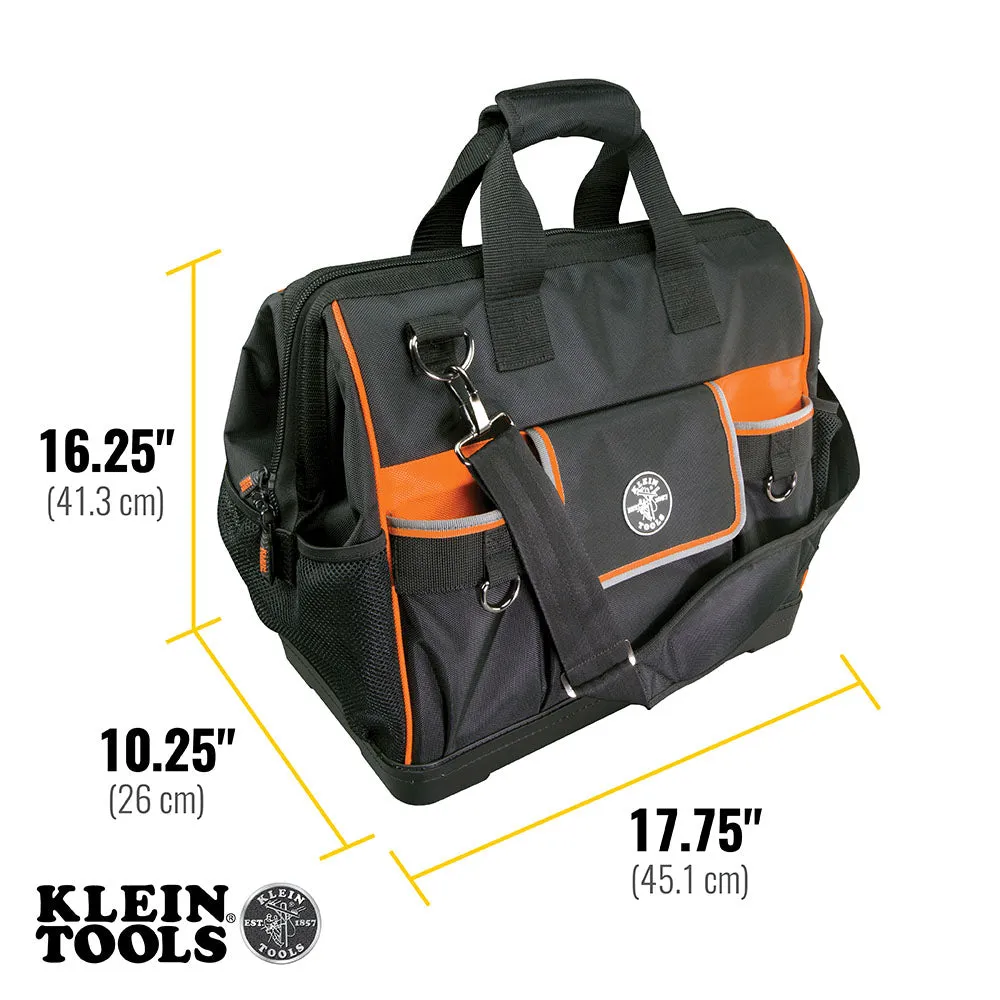 Tool Bag - Klein Tools Tradesman Pro™ 42 Pocket Wide-Open Tool Bag, 55469