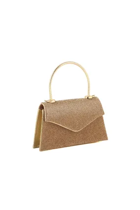 Top Handle Hand Bags B21603-Golden